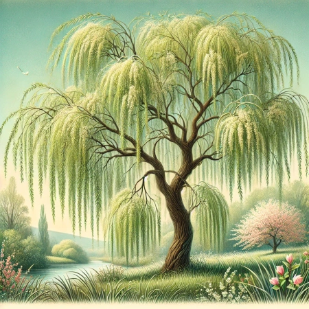 Wierzba płacząca – sadzonki 160–180 cm w doniczce – 40 zł/szt