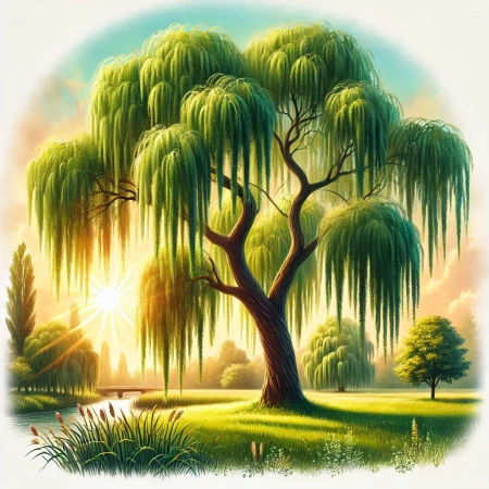 Wierzba płacząca – sadzonki 160–180 cm w doniczce – 40 zł/szt